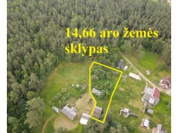 14,66 ARŲ ŽEMĖS SKLYPAS VILNIAUS M., DRAUSTINIO G. 70